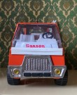 Sanson Junior stor orange kranbil modellbil i metall - Tonka Rico ESPANA Spain Spania 1970-tallet thumbnail