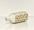 Hvit vase i porselen med håndmalt gulldekor 71 - Arne Lindaas Porsgrund Porselen PP Norway Norge 1970 tallet thumbnail
