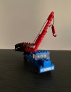 LEGO blå kranebil Legoland 654 i original eske og byggeinstruksjon lansert 1972/73 thumbnail