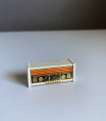 Lundby dukkehus møbler tilbehør 1:18 - hvit radio (5492) 1970 tallet thumbnail