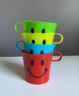 Smiley fargeglade piknik/ turkopper i plast thumbnail