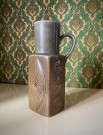 Vase med silkematt glasur og relieff dekor - Carl Harry Stålhane Rörstrand Sweden Sverige 1960-tallet thumbnail