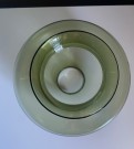 Lampekuppel i sotet glass til telysholder/ lykt - Riihimäen lasi Finland 1970 tallet thumbnail