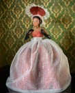 Uvanlig flott half doll rokokko dukke/ figur/ bordlampe - 1950/ 60 tallet thumbnail