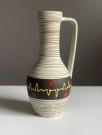 Keramikk vase med hank (1505-23) - West Germany 1960/ 70 tallet thumbnail