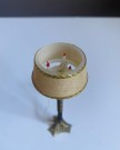 Lundby dukkehus møbler tilbehør 1:18 - Gulv/ stålampe med 3 lys (6153) 1970/ 80 tallet thumbnail