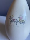 Nummerert vase med eksotisk motiv - KK Kråkerøy keramikk Halden Norge 1950/ 60 tallet thumbnail