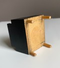 Lundby dukkehus møbler tilbehør 1:18 - Sort skinnstol/ fåtölj (5158) 1960 tallet thumbnail
