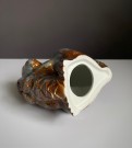 Brunglasert steingods/ keramikkfigur ekorn - Kåre Berven Fjeldsaa Stavanger Flint/ Figgjo Norge 1950/ 60 tallet thumbnail