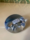Ugle fuglefigur håndlaget i transparent klart blykrystall kunstglass Gränna Glasbruk Sweden Sverige thumbnail