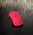Tomte bil volkswagen VW 1200 rød modellbil vinylplast No. 750/13 Åsmund Lærdal Stavanger Norway Norge 1963-1973 thumbnail