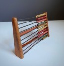Liten og dekorativ antikk kuleramme/ abacus i tre thumbnail