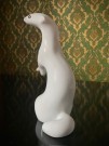 Røyskatt figur/ skulptur i porselen - China Kina 1950/ 60 tallet thumbnail