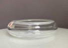 Hvit spettet skål kunstglass - Finn Juhl Designs Danmark, 1980 tallet thumbnail