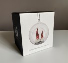 Julepynt/ dekor Santa high hat glasskule -  Ruth Vetter Näägränsgården AB Sweden thumbnail
