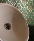 Emaljert nostalgisk lysestake i metall - Kockums Jernverk Sweden Sverige thumbnail