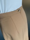 COURTAULDS Lirelle beige plissé skjørt med høyt liv  Str M/ 38 - 1960 tallet thumbnail