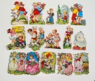 Lott 15 stk glansbilder barnemotiv 1950/ 60-tallet thumbnail