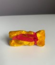 Gul mini miniatyr bamse teddybjørn - 1950 tallet thumbnail