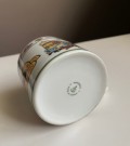 Barneservice Sesam stasjon/ Bjarne betjent Porselens krus/ kopp med hank - Porsgrund porselen PP Norway 1990 tallet thumbnail
