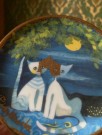 Rosinas World of Cats Amici della Luna katt mini plate/ plett (21) - R. Wachtmeister Goebel Germany Tyskland thumbnail
