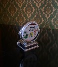 Florida flamingo perpetual flip evighetskalender bordkalender  i forkrommet metall - 1960 tallet thumbnail