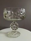 Stor skål med stett i pressglass -  Ząbkowice glassverk Polen 1960-tallet thumbnail