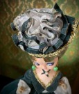 Bradley Big Eye cloth-faced  Faux-Bradley Kawaii doll dukke - Korea/ Japan 1970 tallet thumbnail
