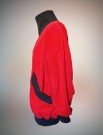 Palmers rød velur genser jumper str S/M/ L - 1980 tallet thumbnail