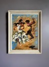 Flamenco dansere kitsch dekor oljemaleri på plate - 1960 tallet thumbnail