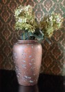 Stor vintage turkis gullpatinert krukke/ vase/ urne i keramikk 504-30 Scheurich Keramik West Germany Tyskland thumbnail