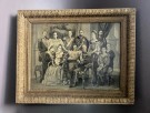 Kong Oscar II, innrammet royalt trykk  - Sverige, 1900 tallet thumbnail