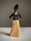 Eksotisk kitsch afro figur i glasert keramikk/ terrakotta - 1950/ 60 tallet thumbnail