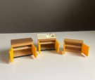 Caroline`s home/ Barton dukkehus møbler tilbehør 1:18 - kjøkkeninteriør 1970 tallet thumbnail