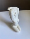 Hvit akt damefigur/ skulptur/ statue i gips/ kompositt materiale thumbnail