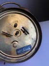 Stor vintage messingfarget mekanisk vekkerklokke -Tyskland 1980 tallet thumbnail