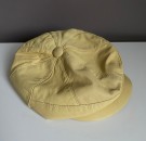 Sixpence/ cap i lyst beige skinn - 1970 tallet thumbnail