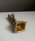 Krishna Hinduistisk religiøs figur i støpt messing thumbnail