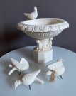 Fuglebad skulptur i alabast - Italia 1950/ 60 tallet thumbnail