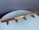 HAFA Combino knaggrekke - teak og messing, 1950/60 tallet thumbnail