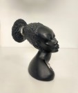 Signert Gino Manca kvinnebyste gipsfigur/ skulptur - Sverige 1960 tallet thumbnail