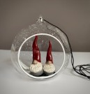Julepynt/ dekor Santa high hat glasskule -  Ruth Vetter Näägränsgården AB Sweden thumbnail