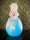 Påskedekor Bunny Rabbit påskehare kanin Cookie jar/ kakeboks i plast - KENLY PLASTICS USA thumbnail