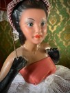 Uvanlig flott half doll rokokko dukke/ figur/ bordlampe - 1950/ 60 tallet thumbnail