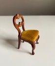 Lundby dukkehus møbler tilbehør 1:18 - Brun spisestuestol (1944) 1980 tallet thumbnail