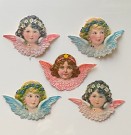 Antikke glansbilder engleglans julemotiv 1900-1920 thumbnail