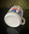 Trygg trafikk krus/ kopp med hank hvit porselen 537 - Inger Waage FIGGJO Norway 1970 tallet thumbnail