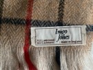 Inigo Jones - Brunt rutet Engelsk ull/cashmere skjerf thumbnail
