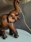 Kitschy elefant bordlampe i tre med skjerm - Redesign OldshitVT thumbnail