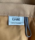 COURTAULDS Lirelle beige plissé skjørt med høyt liv  Str M/ 38 - 1960 tallet thumbnail